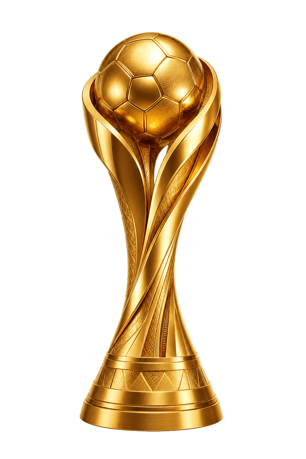 Original golden championship trophy artwork